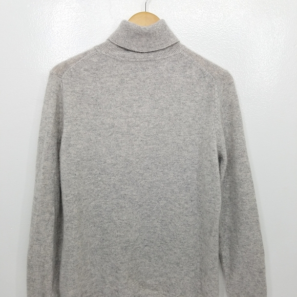 Charter Club Luxury Cashmere Turtleneck Longsleeve Pull-over Gre Sweater Size XL - Picture 9 of 13